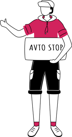 Autostop  Ilustración