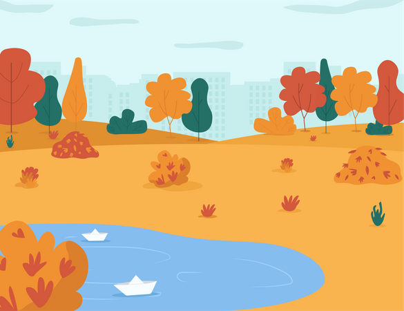 Autumn park Illustration