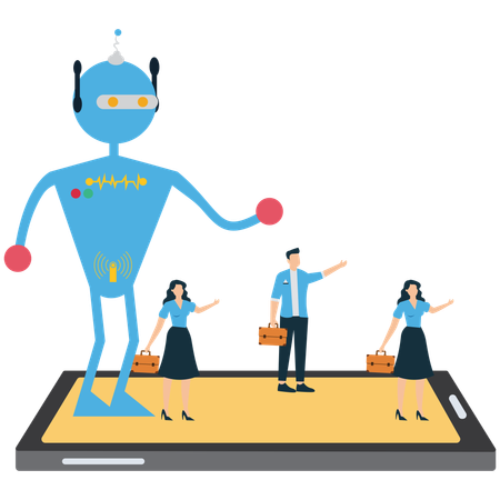 Avaliação de pessoal por inteligência artificial  Ilustração
