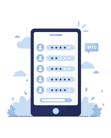 Avaliação do cliente  Ilustração