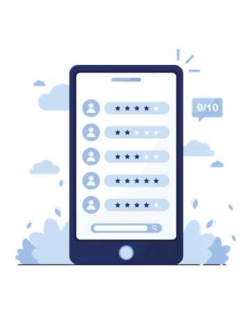 Avaliação do cliente  Ilustração