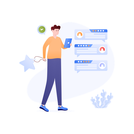 Avaliação do cliente  Ilustração