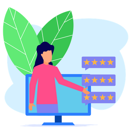 Avaliação do cliente  Ilustração