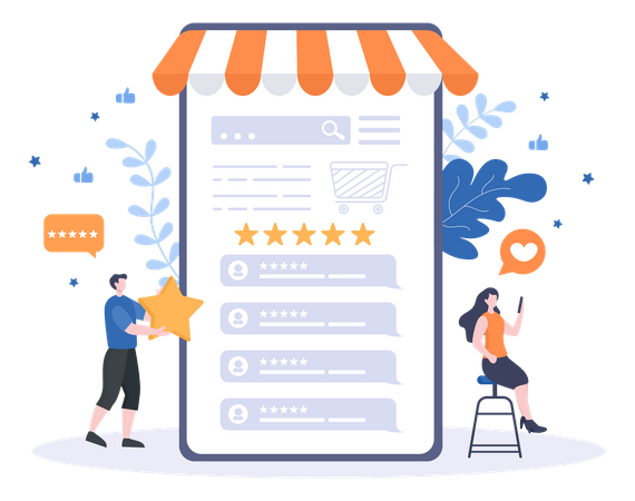 Avaliação do cliente  Ilustração