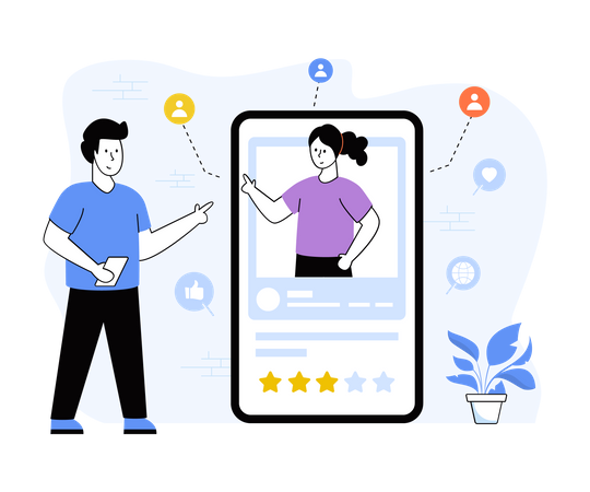 Avaliação do cliente  Ilustração
