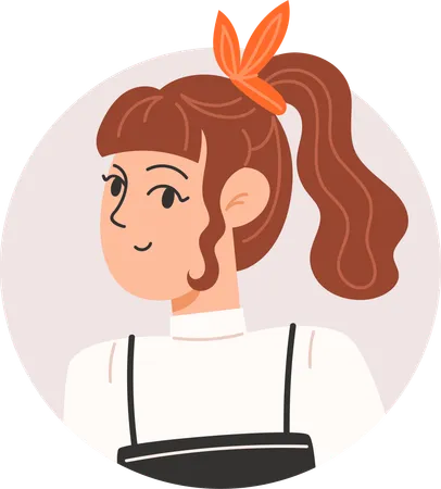 Avatar de menina  Ilustração