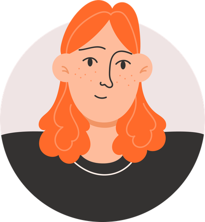 Avatar de menina  Ilustração