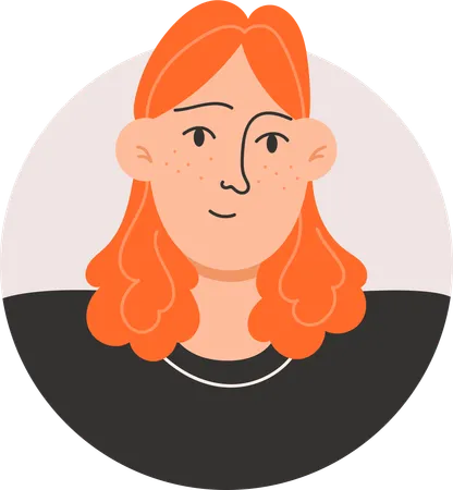 Avatar de menina  Ilustração