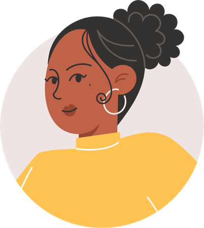 Avatar de menina  Ilustração