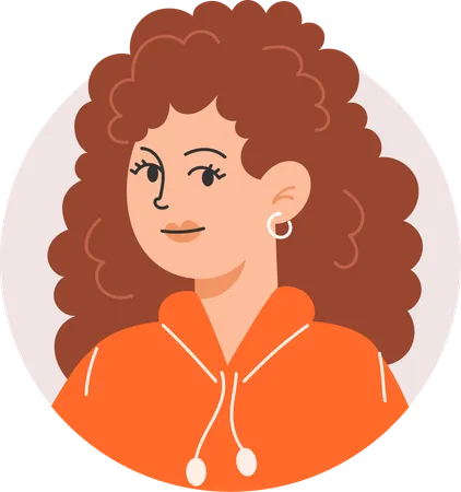 Avatar de menina  Ilustração