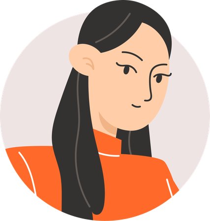 Avatar de menina  Ilustração