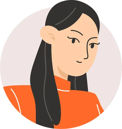 Avatar de menina  Ilustração