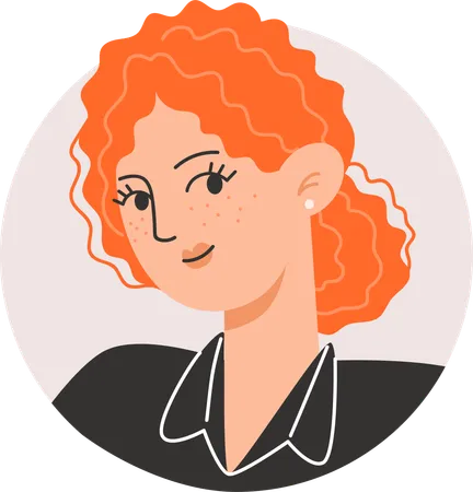 Avatar de menina  Ilustração