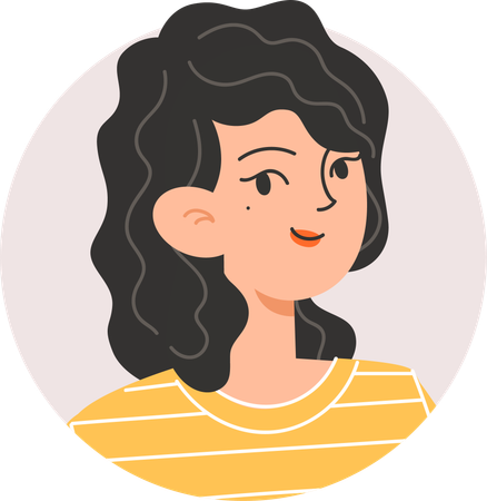 Avatar de menina  Ilustração