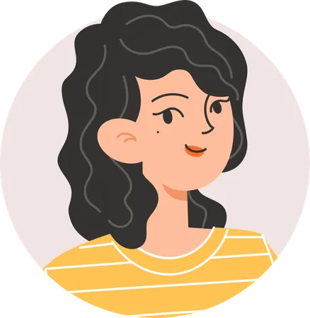 Avatar de menina  Ilustração