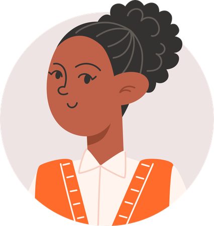 Avatar de menina  Ilustração