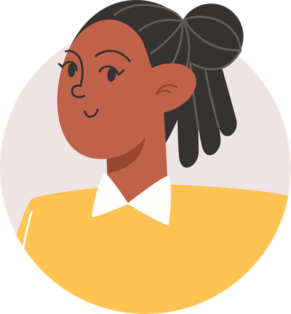 Avatar de menina  Ilustração