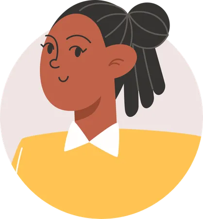 Avatar de menina  Ilustração