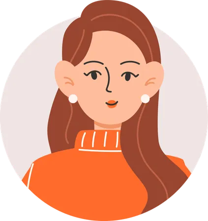 Avatar de menina  Ilustração