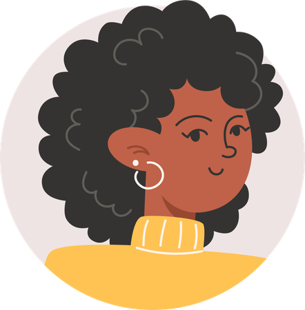 Avatar de menina  Ilustração