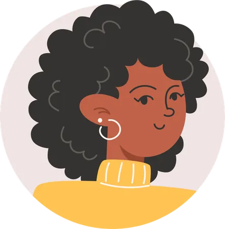 Avatar de menina  Ilustração