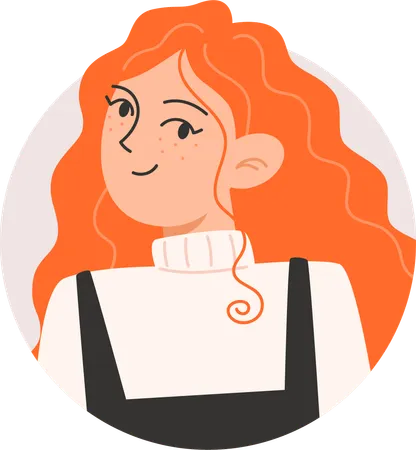 Avatar de menina  Ilustração