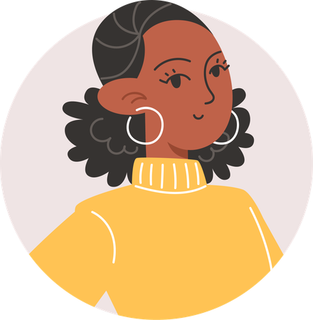 Avatar de menina  Ilustração