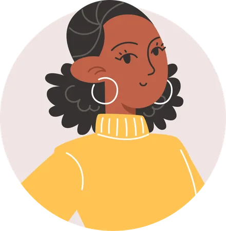 Avatar de menina  Ilustração