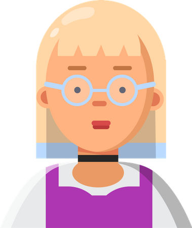 Avatar de menina  Ilustração