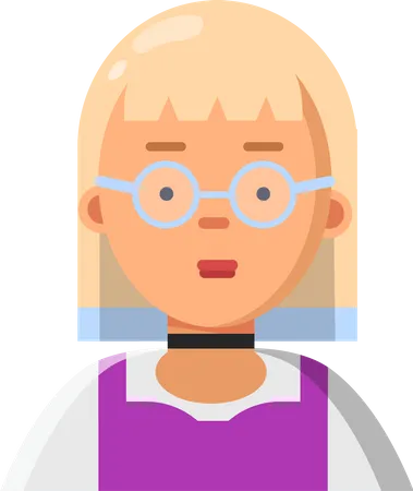 Avatar de menina  Ilustração