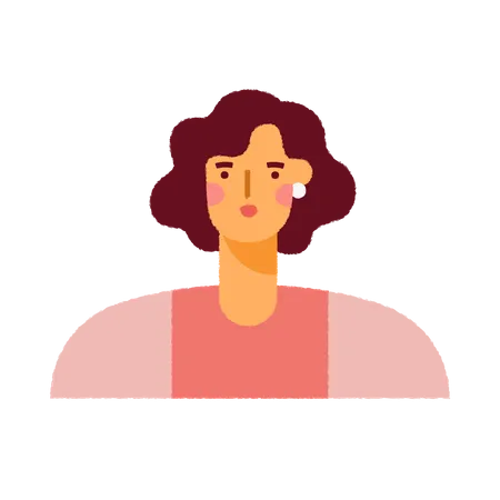 Avatar de menina  Ilustração