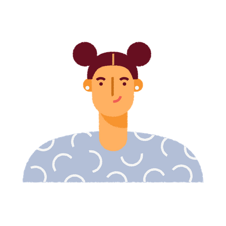 Avatar de menina  Ilustração