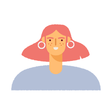 Avatar de menina  Ilustração