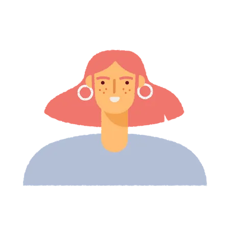 Avatar de menina  Ilustração