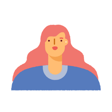 Avatar de menina  Ilustração