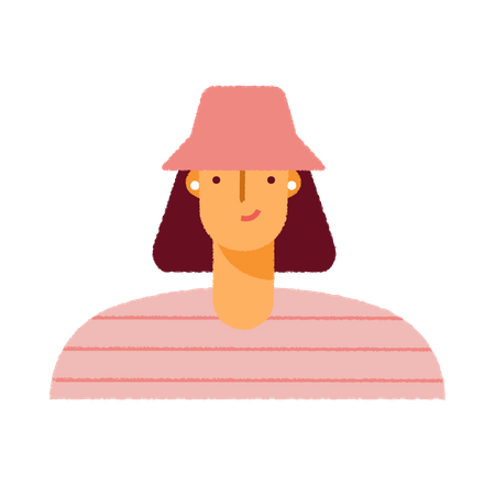 Avatar de menina  Ilustração