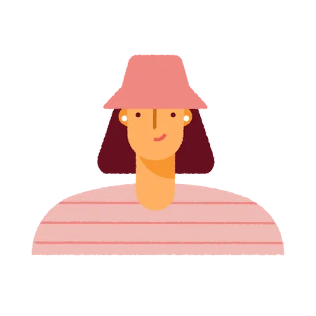 Avatar de menina  Ilustração