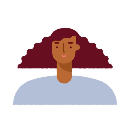 Avatar de menina  Ilustração