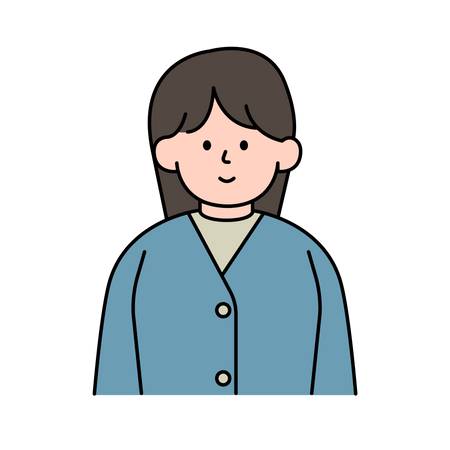 Avatar de menina  Ilustração