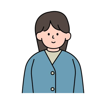 Avatar de menina  Ilustração