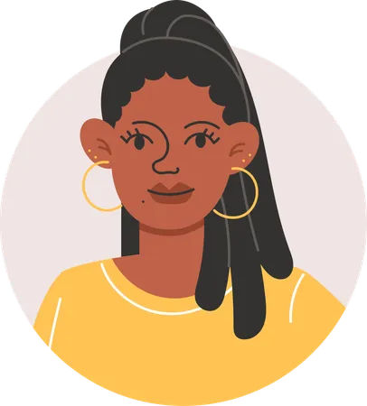 Avatar feminino  Ilustração