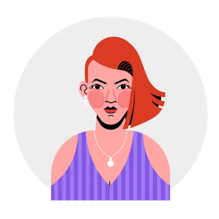 Avatar feminino  Ilustração