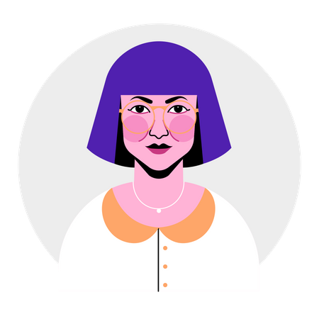 Avatar feminino  Ilustração