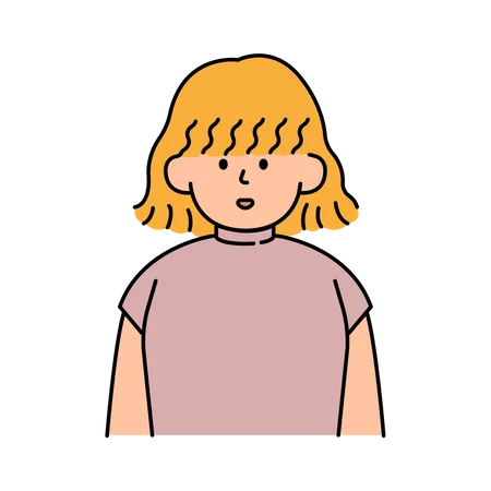 Avatar feminino  Ilustração