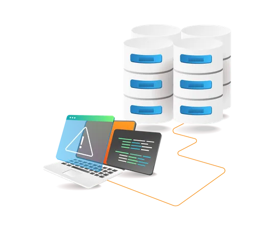 Avertissement de sécurité sur la base de données  Illustration