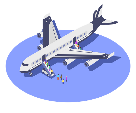 Avion commercial  Illustration