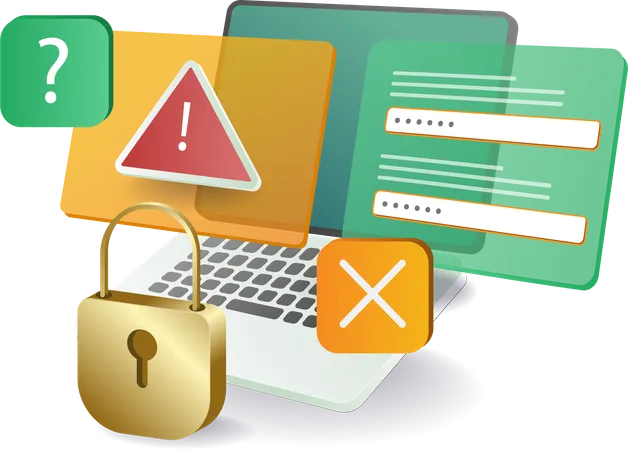 Aviso sobre segurança de tecnologia de computador  Ilustração