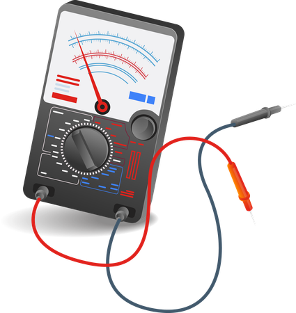 Avo electric current tester tool  Illustration