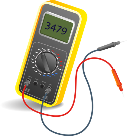 Avo electric current voltage tester tool  Illustration