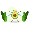 illustration avocado